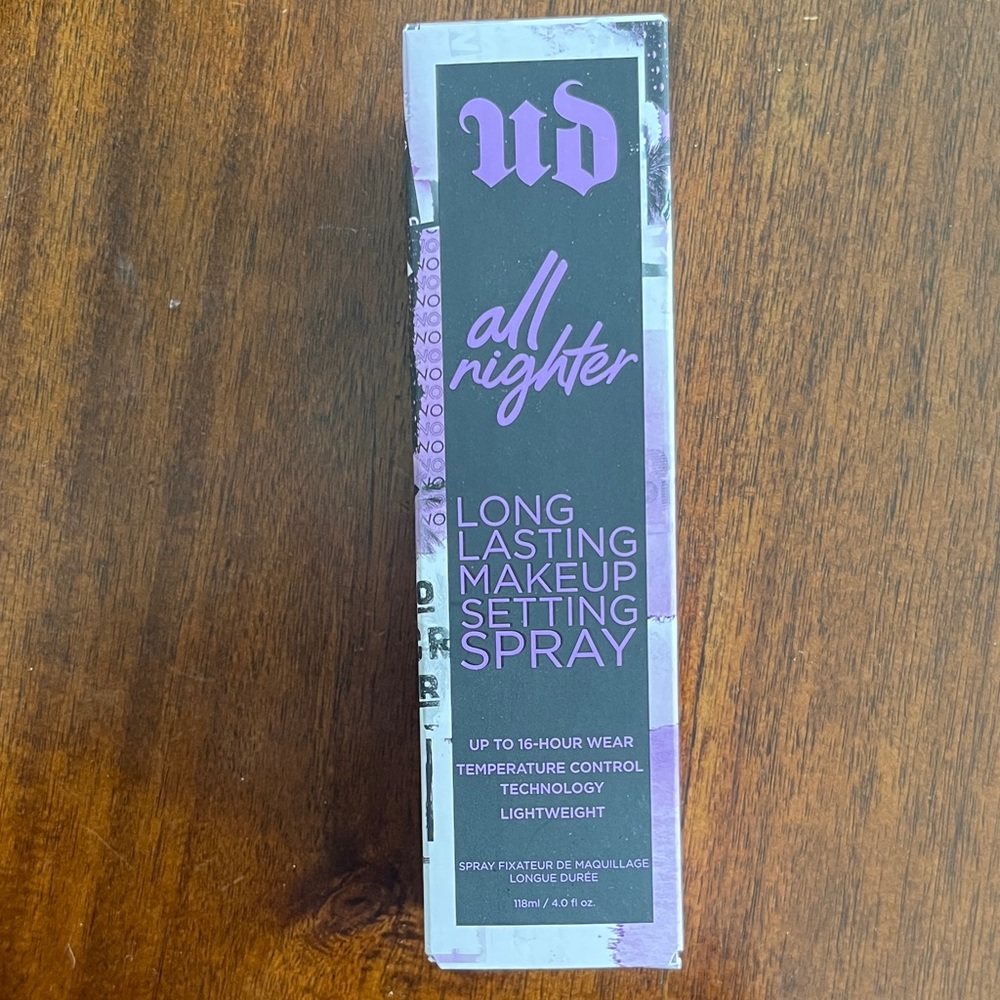 Urban Decay All Nighter Makeup Setting Spray - New 4oz